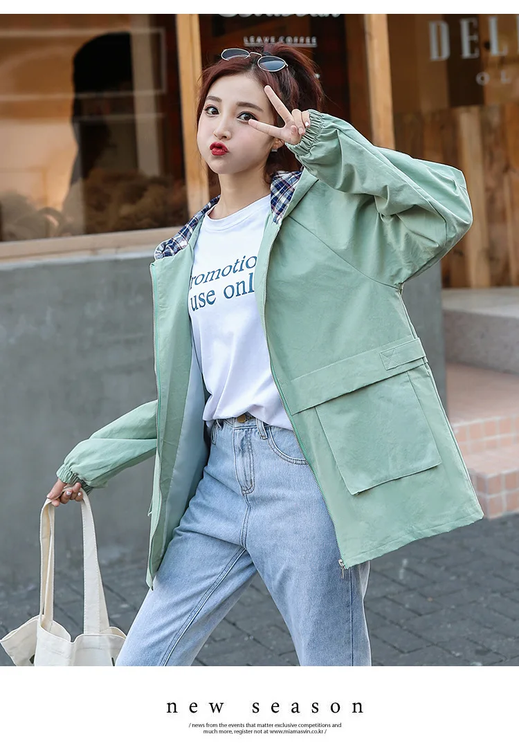 Autumn Clothing GIRL'S MORI Series Junior High School STUDENT'S Korean-style Middle School Students Loose Wind Coat High School