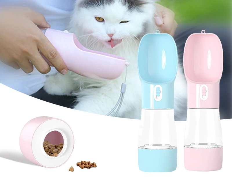 Портативная бутылка для воды для домашних животных, собак, кошек, чаша для питья, для домашних животных, для путешествий, бутылка для воды, кормушка