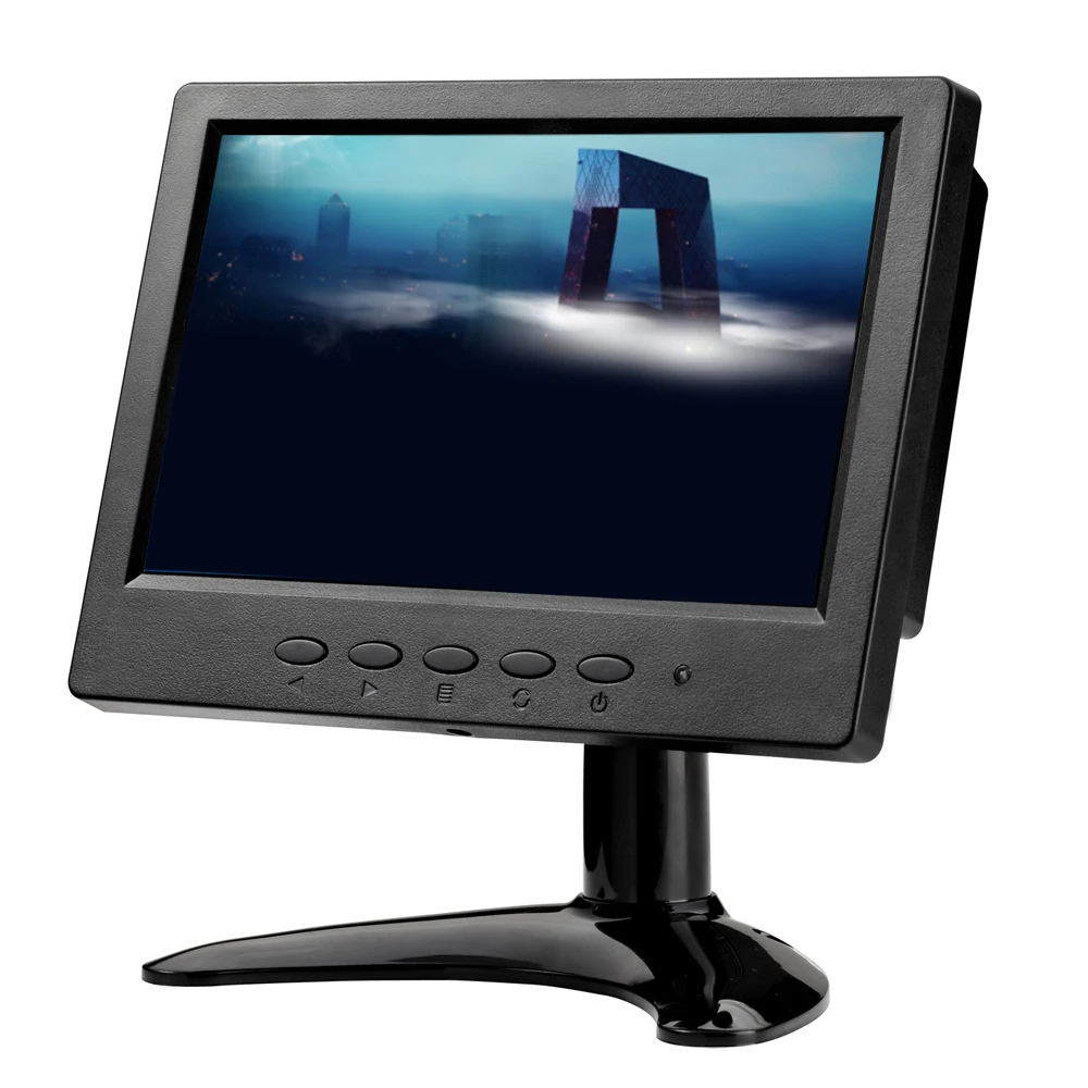 

ZHIXIANDA 7 inch BNC CCTV monitor 1024*600 home security monitor with AV/BNC/VGA/HDMI/USB interface