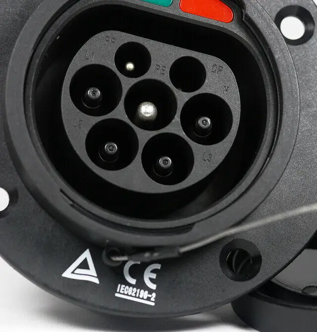 Штепсельная Вилка EV 16Amp 32Amp Тип 2 IEC 62169-2 Mennekes разъем входные гнезда стандарт ЕС вход 32A EV сторона