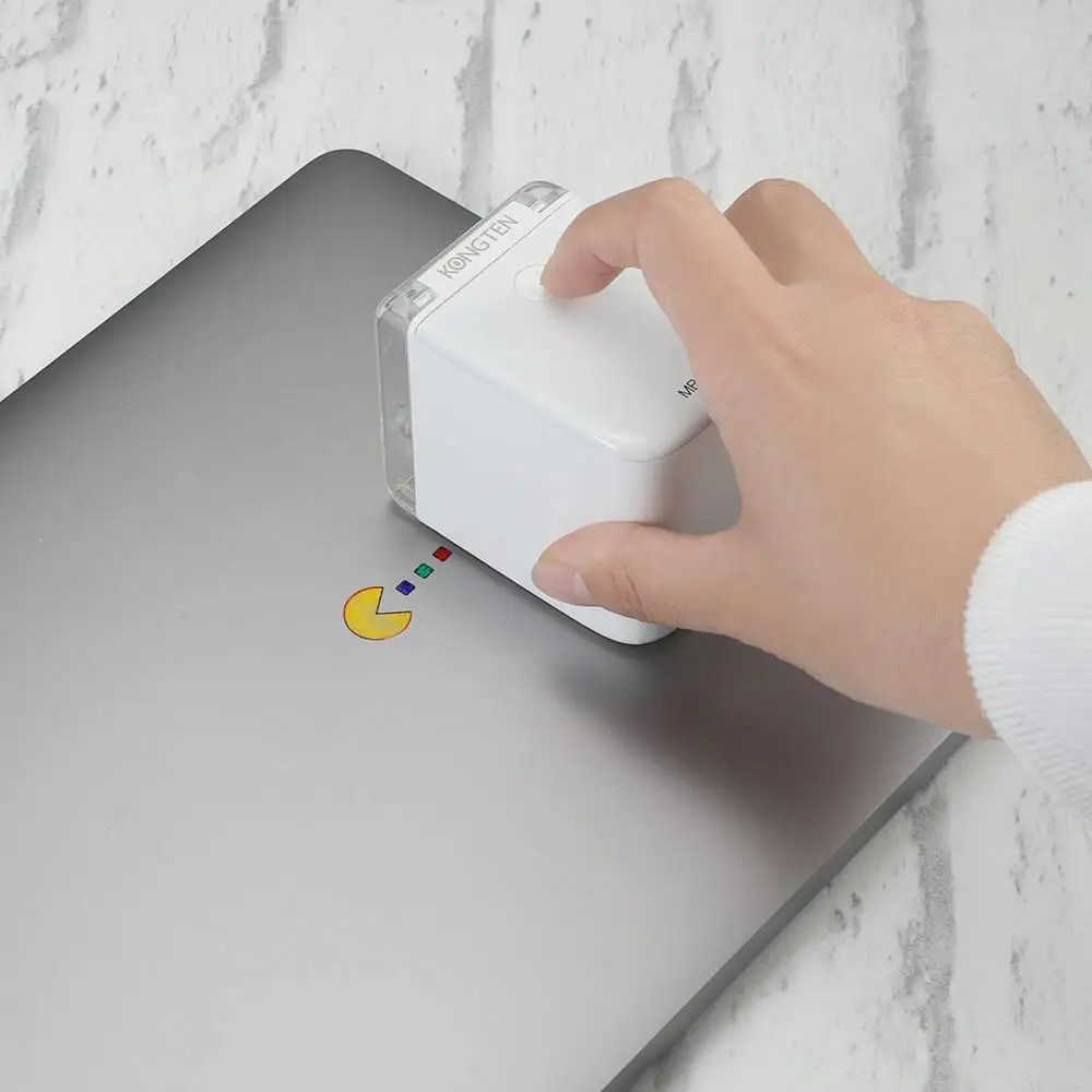 KONGTEN Handheld Inkjet Printer with Cartridge for Color Logo Printing on Metal Glass Paper and Plastic 15