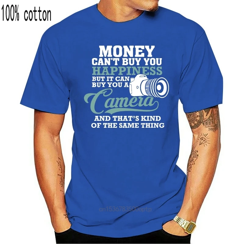 2019 Hot Sale Super Fashion Top Quality T Shirts Men O Neck You Can'T Buy Happiness Camera T-Shirt | Мужская одежда