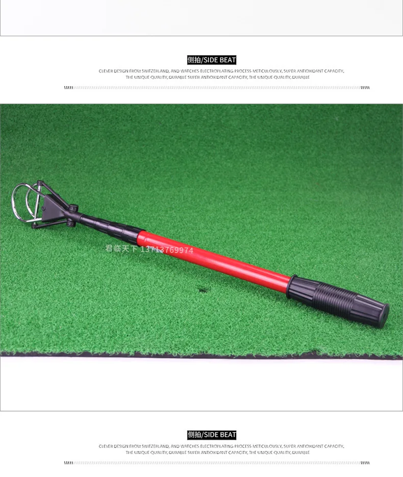 Golfball Scooper Ball pick er алюминиевый сплав мяч pick er принадлежности стадион pick up мяч выдвижной напрямую от производителя продажи