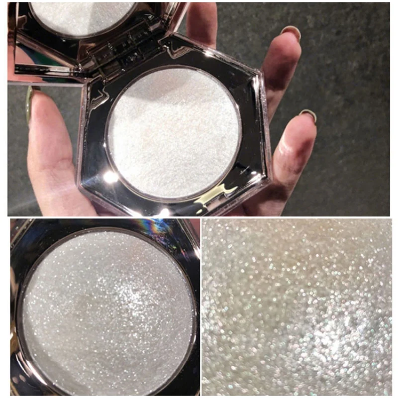 High Gloss Powder Compact Disc High Gloss Powder Cake Liz diamond shine Waterproof high gloss powder repair tray Beauty Cosmetic