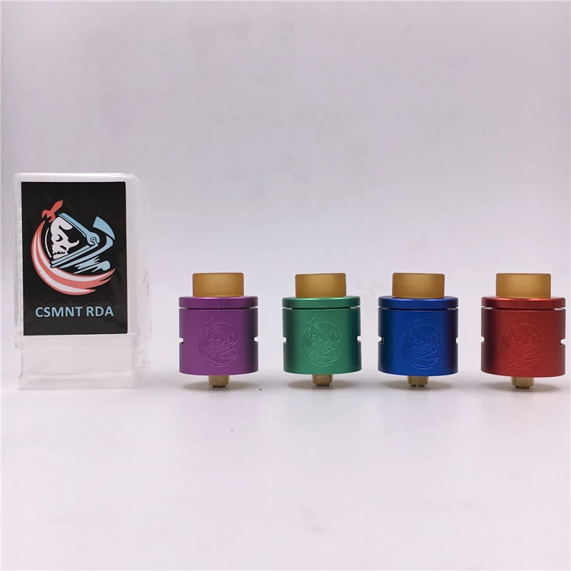 Новейший CSMNT RDA Rebuildable капающий распылитель космонавт Peek изолятор Регулируемый контроль воздушного потока 24 мм подходит 510 Vape Mods