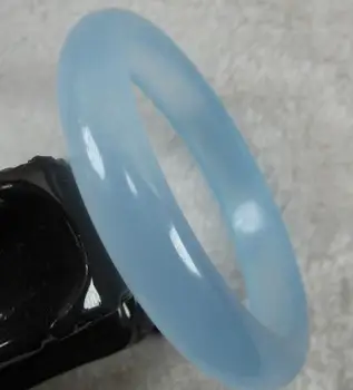 

Free shipping Chinese Natural Grade A Jade Jadeite Bangle blue Bracelet 60mm