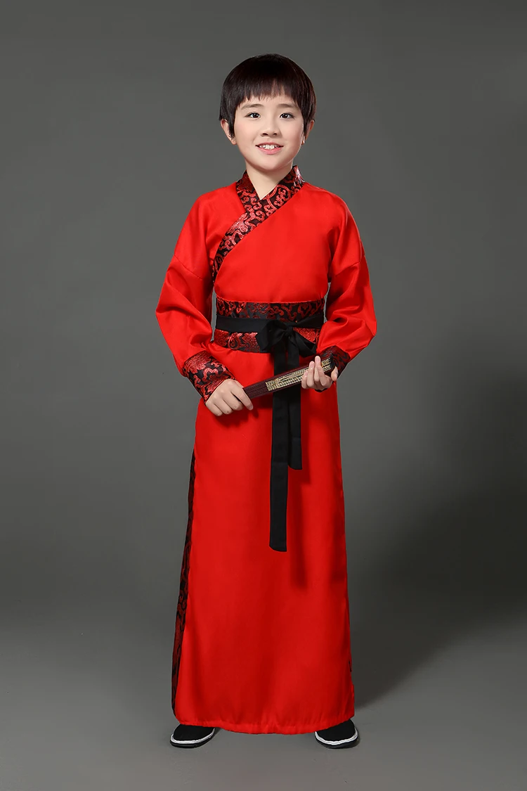 Han Fu/платье принцессы для дня рождения, танцевальное платье традиционное китайское детское платье для выступлений, модальное платье для выступлений, Coaplay - Цвет: boy 2