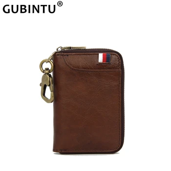 

Brand Key Wallet Mini Coin Wallet Genuine Leather 2020 New Door Keys Housekeeper Organizer Purse Keychain Car Key Holder Case