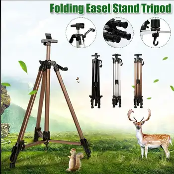 

Portable Adjustable Easel Stand Tripod Foldable Lightweight Travel Sketch Easel Painting Display Aluminum Alloy Rack with Bag