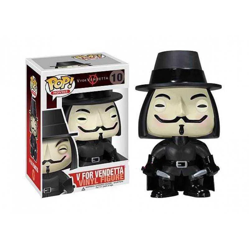 FUNKO POP фильмы V для Вендетта 10 # виниловая экшн фигурка золотой узор Коллекционная