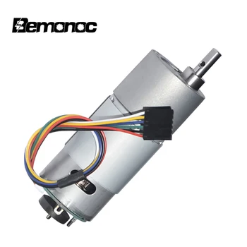 

Bemonoc DC Gear Motor 12V 24V 10/18/30/55/85/120/170/280/500/900 Rpm Reversible Adjustable DC Gear Motor With Encoder For DIY