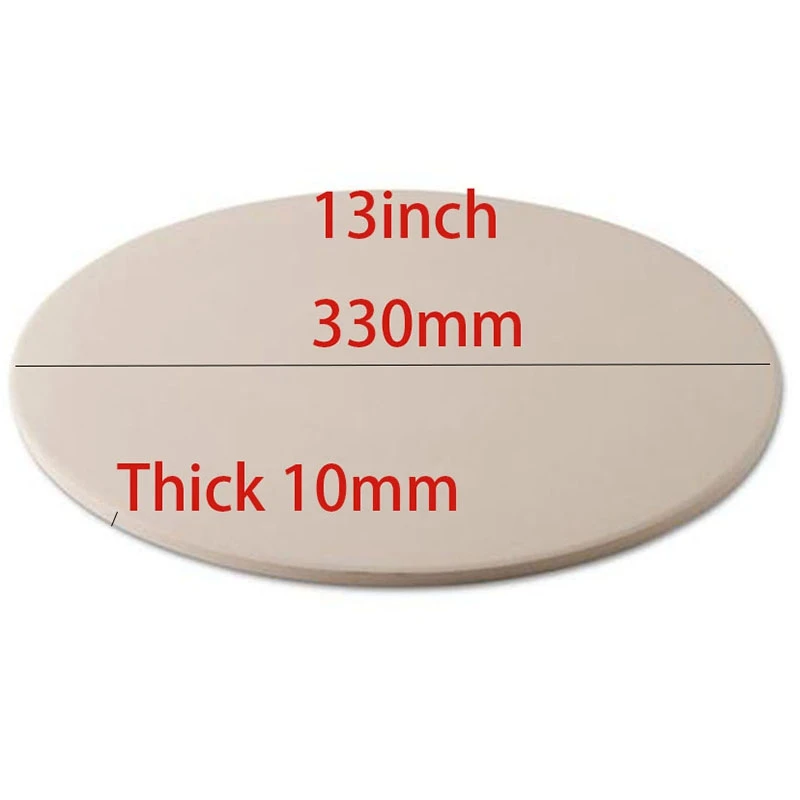 

13 Inch Pizza Stone for Cooking Baking Grilling Extra Thick Pizza Tools for Oven and Bbq Grill Bakeware Bread Tray Kitchen Bakin