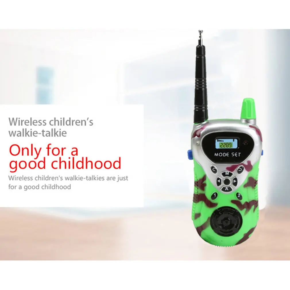 Портативный пластиковый цифровой детский игрушечный Walkie Talkie Профессиональный двухчастотный двухдиапазонный интерфон радио Intercoms