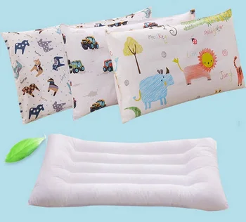 

Breathable Newborn Pillow Baby Anti Head Flat Cushion Cotton Baby Bedding Pillow Cartoon Sleeping Support For Toddler Cushion