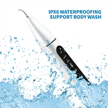 

USB Recharge Vibrition Sonic Dental Scaler Calculus Remover Dental Flosser Teeth Whitening Ultrasonic Tooth Cleaner with 2 Tips