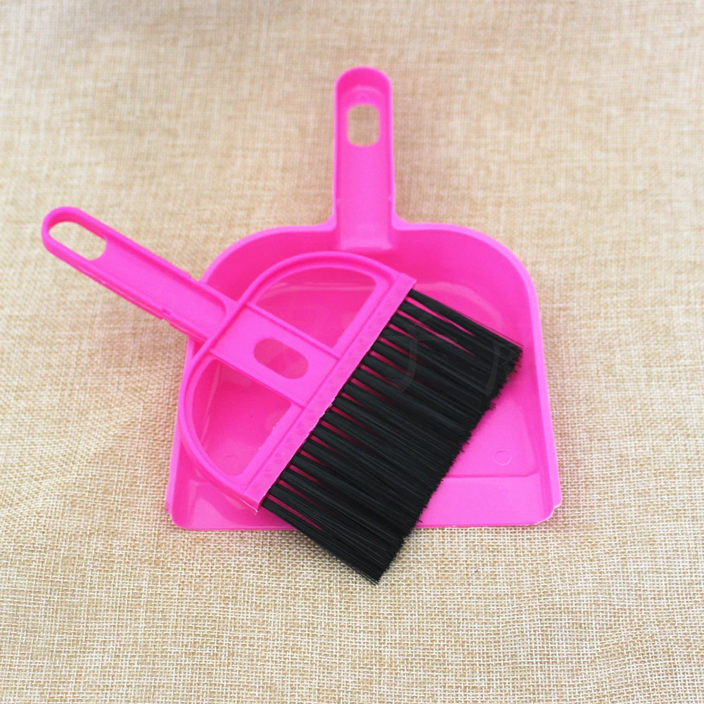 Портативная мини-пластиковая Чистящая кисть щетка и совок набор для домашних животных чистящий инструмент подметальная щетка совок для уборки щетка