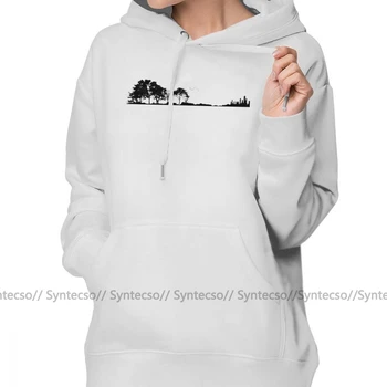 

Sea Hoodie Nature Guitar Hoodies Printed Cotton Hoodies Women Streetwear Simple Large Long Sleeve Blue Pullover Hoodie