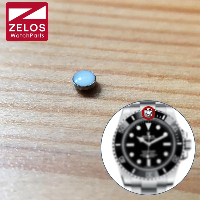 Сине зеленые Серебристые бусины для RLX Ro lex SUB Sub mariner автоматический ободок