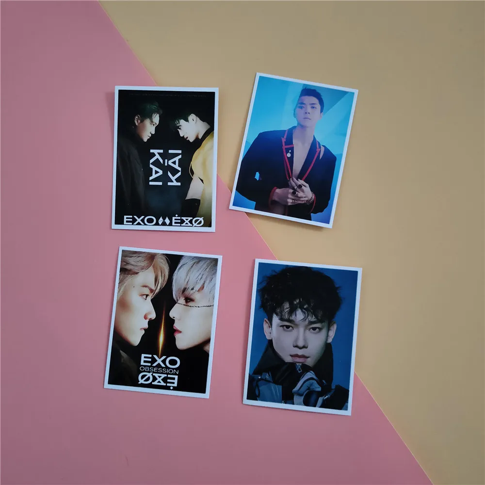 16 шт./компл. Kpop EXO OBSESSION lomo card альбом Фотокарта K-POP EXO OBSESSION photo lomo card периферийные Новые поступления