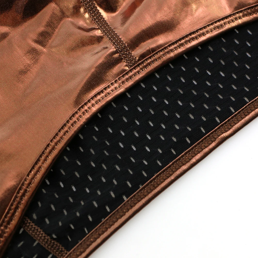 Men Shinny PU Leather Shoulder Tops Long Sleeve Harness Bodybuilding Stage Costume Gay Sexy Tops