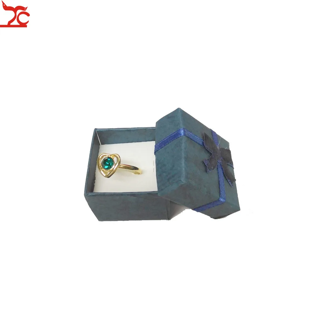 Wholesale 8 Colors Ring Box 48pcs/lot Fashion Jewelry Box Wedding Ring Earrings Jewelry Gift Packaging Holder Case 4*4*3CM