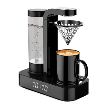 

Electric Drip Coffee Maker Machine with Clock American Drip Coffee Machine Mini Coffee Pot Hand Punch Coffee Maker 220V UK/EU
