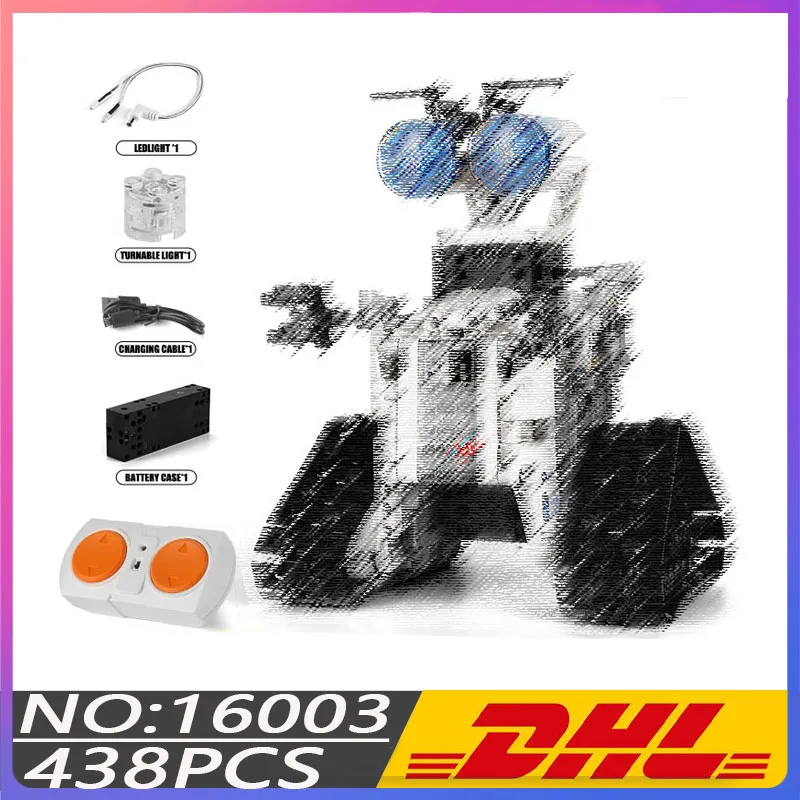 Hot High-Tech Toys RC Robot Electric Building Blocks 16003 Remote Control Intelligent Assembly Bricks Kids Birthday Gift | Игрушки и