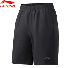 (Распродажа) Li-Ning мужские тренировочные шорты дышащие 86% полиэстер 14% спандекс Стандартный крой быстросохнущая подкладка спортивные брюки AKSR111 (Распродажа) Li-Ning мужские тренировочные шорты дышащие 86% полиэстер 14% спандекс Стандартный крой быстросохнущая подкладка спортивные брюки AKSR111