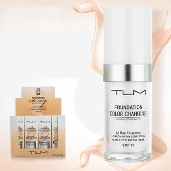

Color Changing Foundation Profesional Colour Changing Face Makeup Waterproof Makeup Gift Skin Care Liquid Foundation