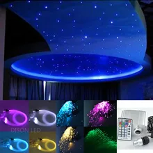 Кри Чип 10 Вт RGBW мерцающие светодиоды волоконно-оптический звездное небо потолочные светильники комплект 200 шт.* 0,75 мм* 4 м Оптическое волокно 28Key RF пульт дистанционного управления