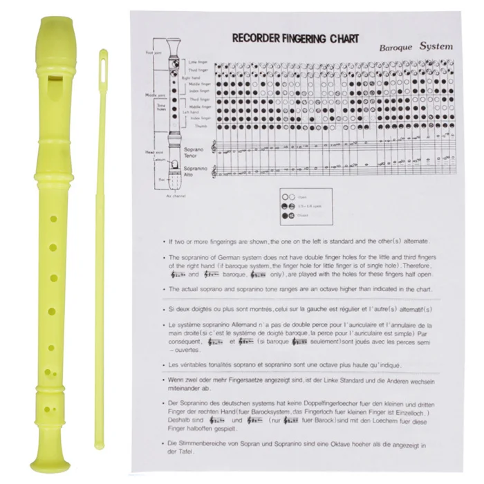 Кларнет ABS Музыкальный Инструмент музыкальное образование с чистящей палкой для детей FH99