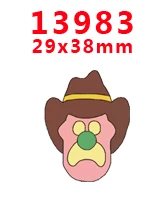 30 шт мультяшный персонаж плоское украшение из смолы PR 13716 - Цвет: 13983