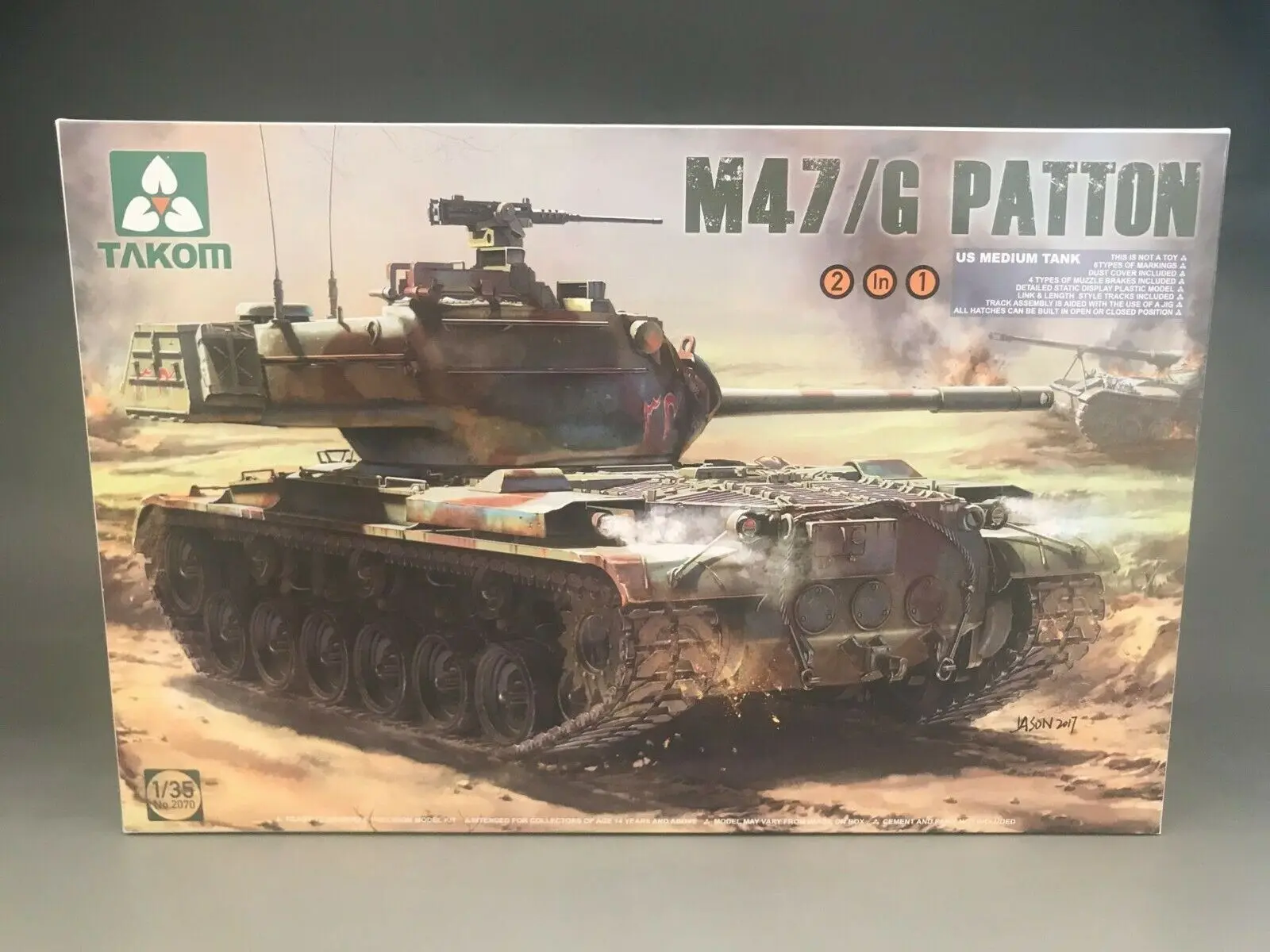 Takom 2070 1/35 US M47 Паттон средний танк модель комплект |
