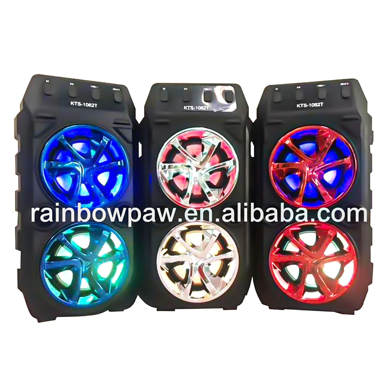 KTS-1062T Dual 3 дюйма Горячая Распродажа DJ наружный портативный беспроводной динамик