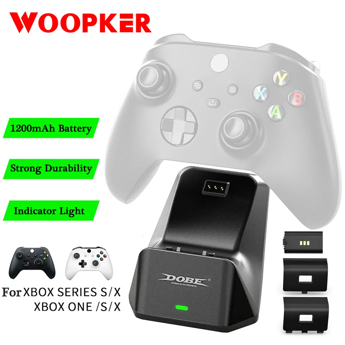 PROD 1005003220578597 Wireless Controller Charging Dock for Xbox One
X / S Charger Overcharge Protection with Rechargeable Battery Pack PROD 1005003220578597 Wireless Controller Charging Dock for Xbox One
X / S Charger Overcharge Protection with Rechargeable Battery Pack