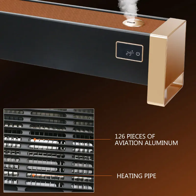 Heater Heating And Humidification Machine Home Convection Intelligent Floor Heating Electric Heating Fan Heater RC-20S