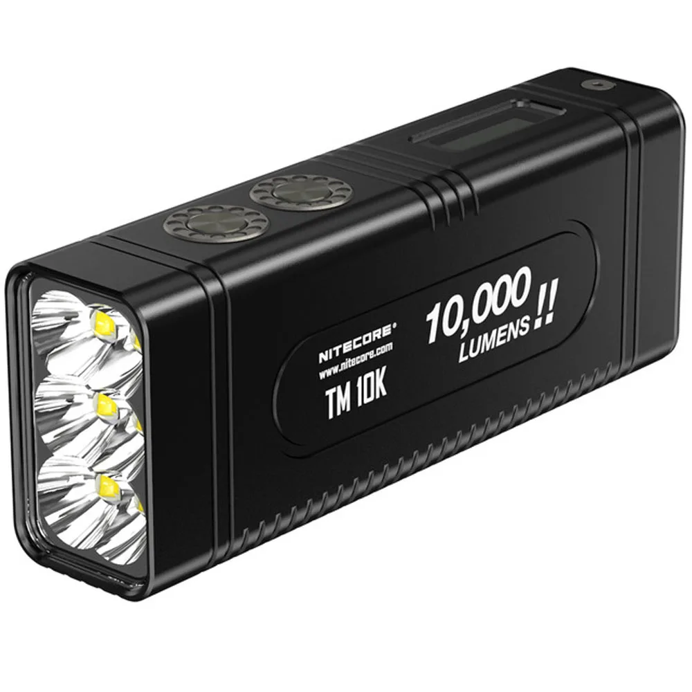 NITECORE TM10K Tiny Monster Rechargeable Flashlight 6 CREE XHP35 HD max 10 000 lumen LED screen throw 288 meter built in battery | Лампы и