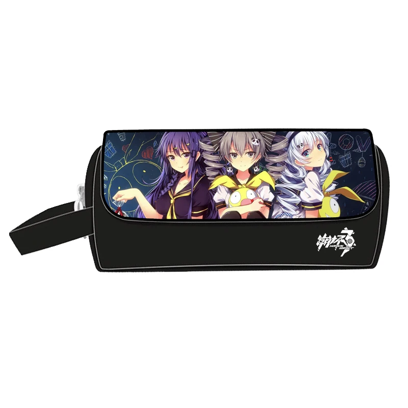 Игровой Honkai Impact 3 Kawaii канцелярский пенал, сумка для хранения, сумка для макияжа, нейлоновый дорожный органайзер, школьные пеналы для ручек для девочек