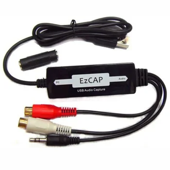 

USB Audio Capture Recorder Turntable Cassette To CD/MP3/WAV Converter Adapter