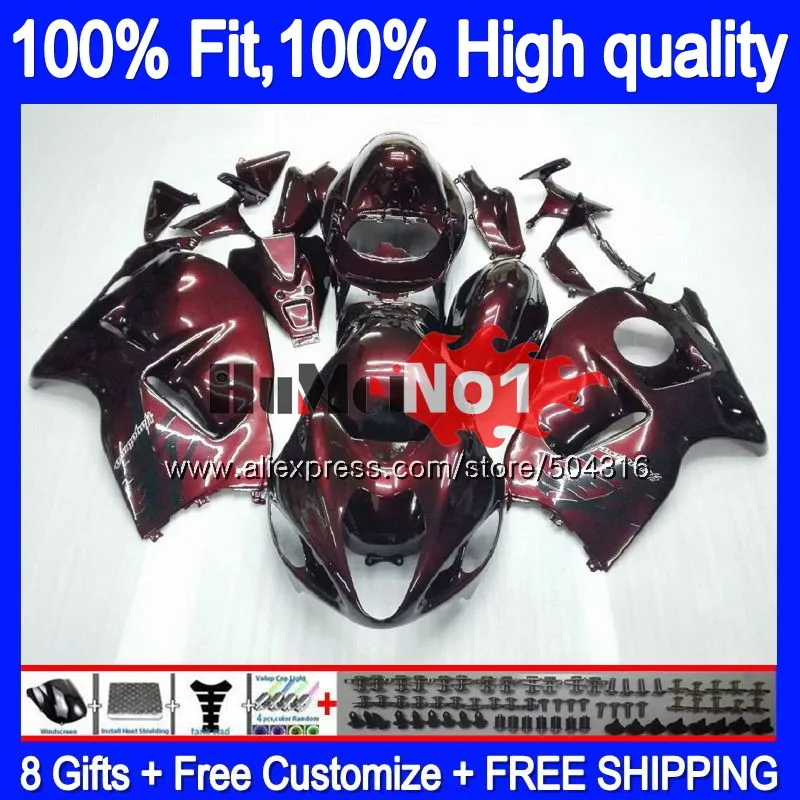 Инъекции для SUZUKI Hayabusa GSXR 1300 2008 2009 10 11 12 29MC. 160 винно-Красного цвета GSXR-1300 GSXR1300 08 09 2010 2011 2012 обтекатель - Цвет: No. 1