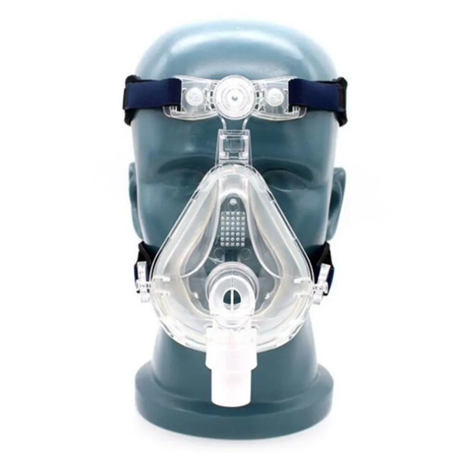 

Full Face Mask CPAP Auto CPAP BiPAP Mask With Free Headgear White S M L for Sleep Apnea OSAHS OSAS Snoring People