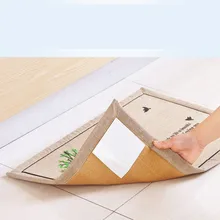 Non-woven fixed carpet without glue electrostatic stickers 4 pieces of strong pad non-slip stickers ground tape