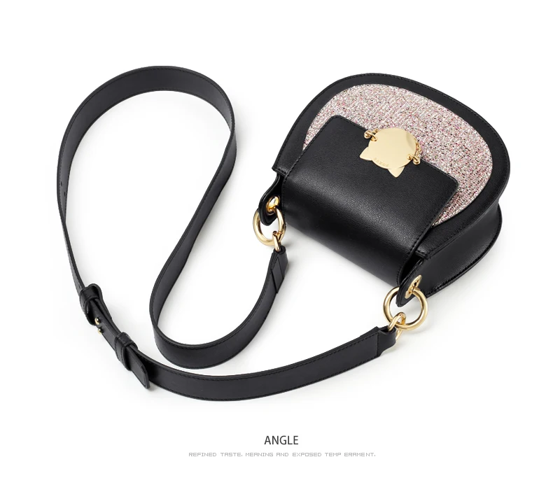 FOXER Fashion Girl Crossbody Bag Glett luxury Messenger Bag Split Leather Women Designer Bag Chic Flap Female Brand Shoulder Bag