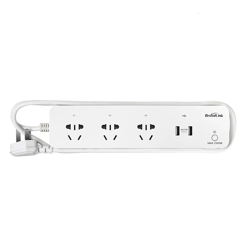 

Broadlink Mp1 Home Furnishing Socket Insert Row Wifi Usb Insert Separately Controllable WiFi Smart Socket 4-Outlet Power Socket