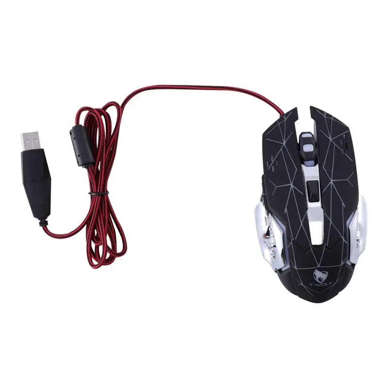 

V6 3200DPI Optical Mouse 2.4GHz USB LED Light Optical Gaming Mouse for PC Game Playing