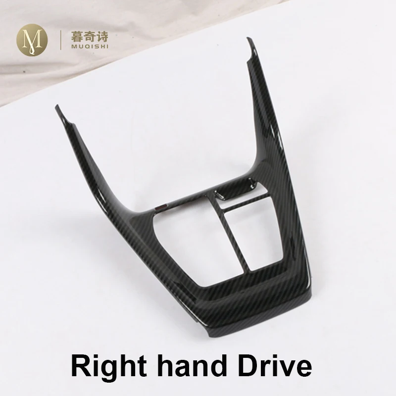 

for Toyota RAV4 RAV 4 2019 2020 Gear shift Panel Cover Decorative Interior Trim Frame Carbon Fiber Wood Right Hand Drive RHD