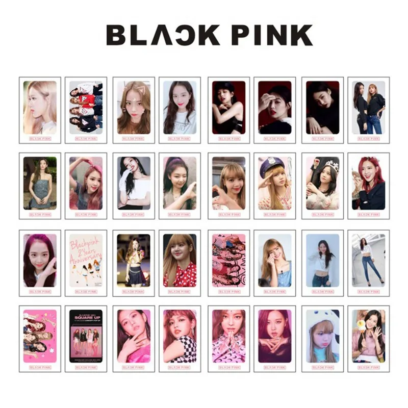 32 шт./компл. K-POP BLACKPINK альбом ломо карты Новая мода самодельные Бумага фотокарточек HD фотокарточек