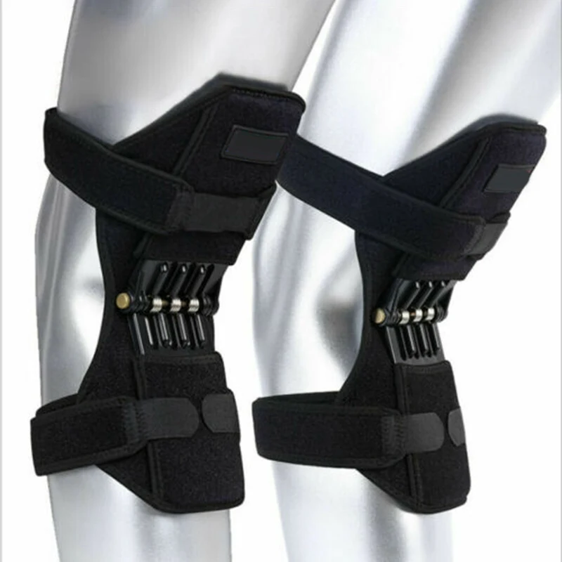 

1 Pair High Quality Joint Support Knee Pads Spring Force Breathable Non-slip Power Lift Joint Support Knee Pads k