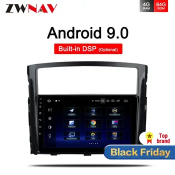 

IPS 4G+64GB Android 9.0 CAR DVD player For Mitsubishi Pajero V97 V93 2006-2011 car GPS navigation stereo radio BT Wifi head unit