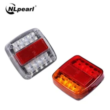 Nlpearl 1pcs Car Light Assembly 26LED Rear Tail Light for Trailers Waterproof Stop Warning Lights For Car Truck Caravan ATV 12V